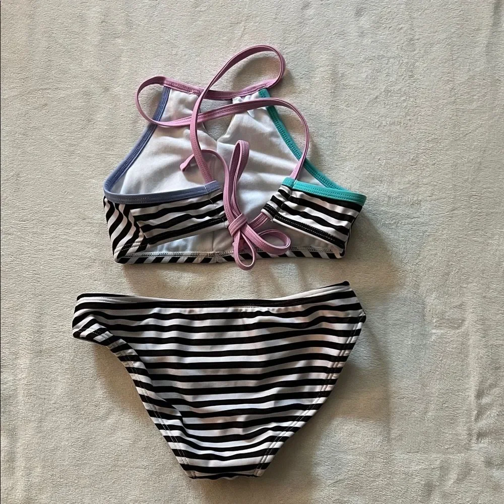 art class Striped Bikini with Multicolor Straps